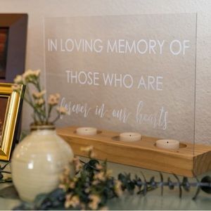 In Loving Memory sign